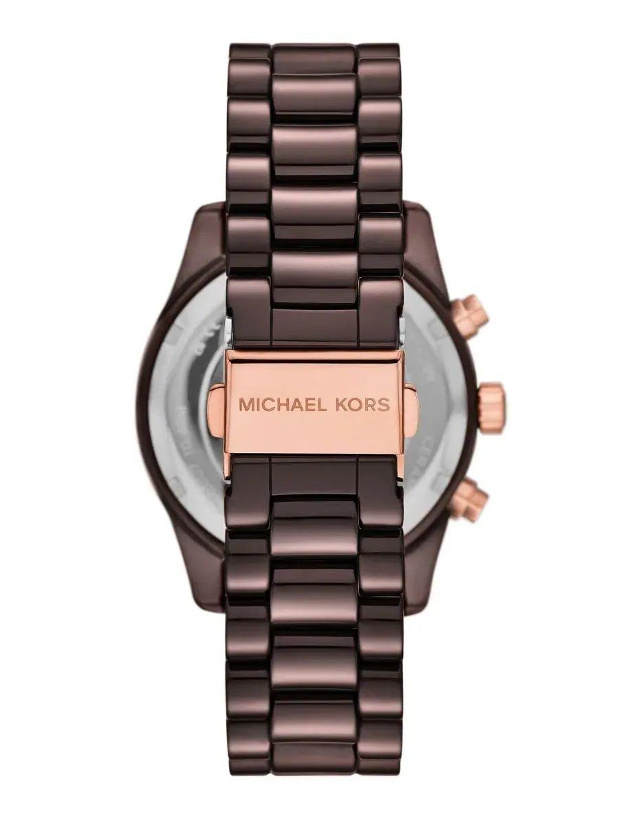 Женские часы Lexington Chronograph с керамическим корпусом и браслетом, 38 мм Michael Kors — изображение 2 из 4