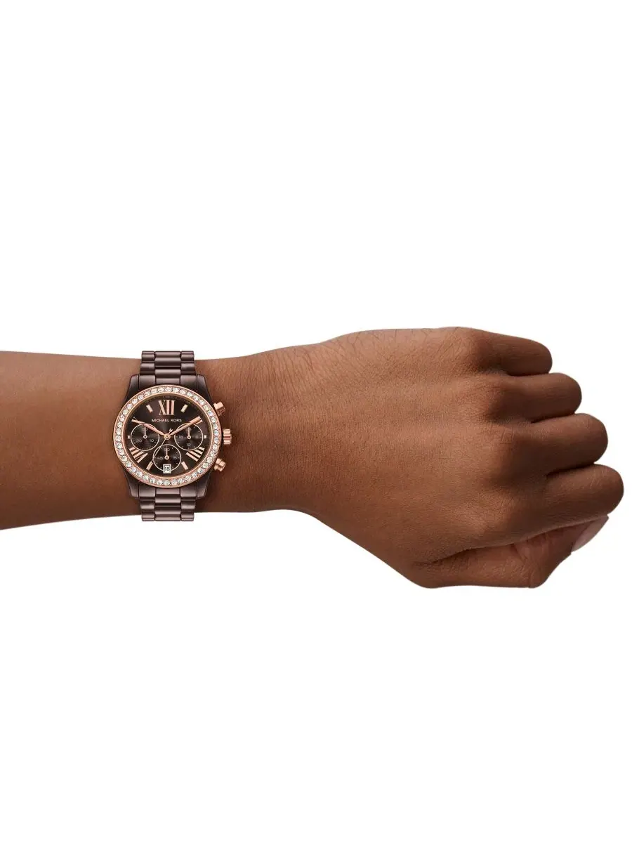 Женские часы Lexington Chronograph с керамическим корпусом и браслетом, 38 мм Michael Kors — изображение 4 из 4