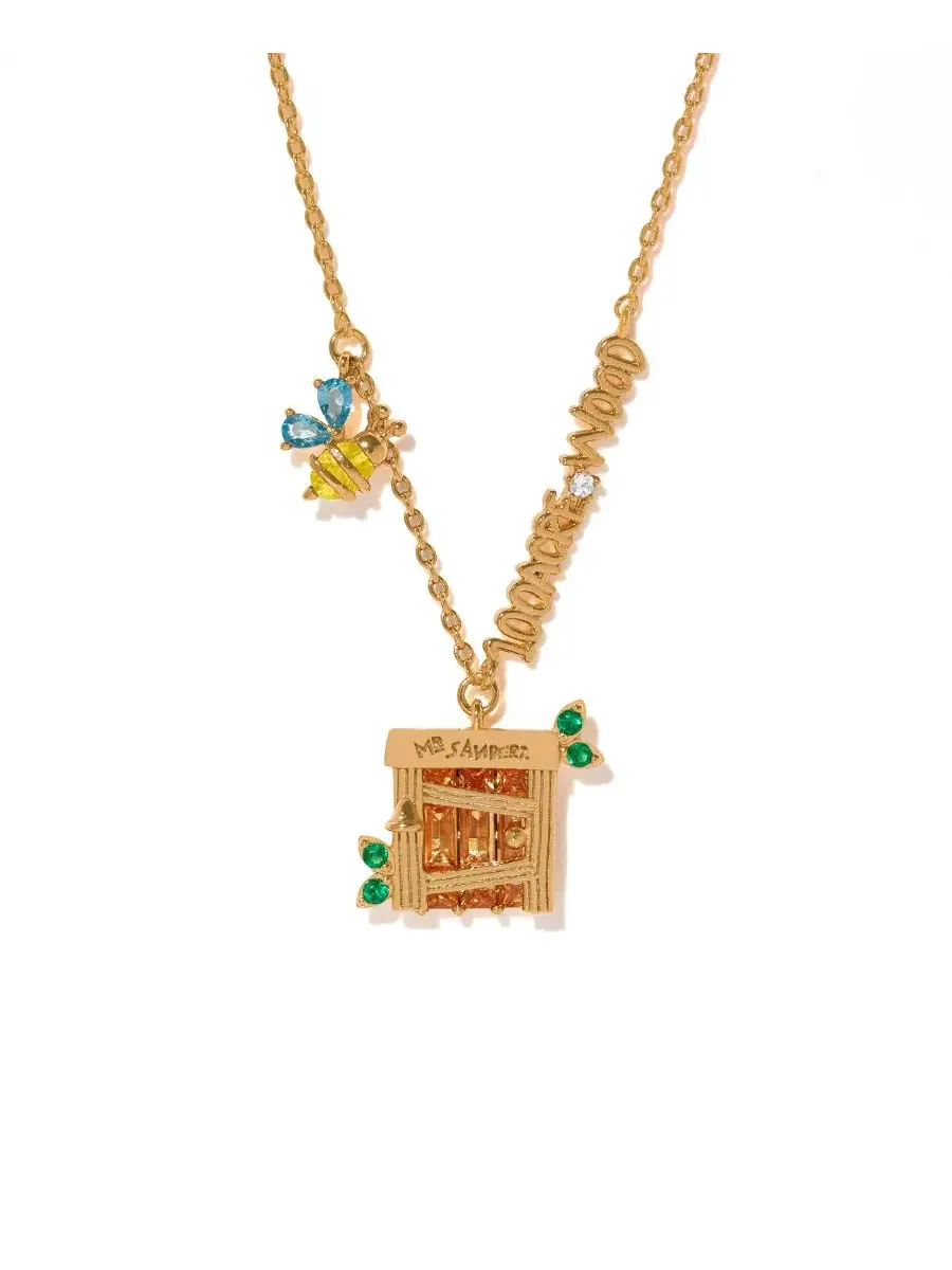 Кулон с цепочкой Disney 100 Acre Wood Necklace Girls Crew — золотистый