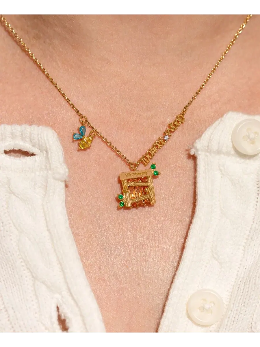 Кулон с цепочкой Disney 100 Acre Wood Necklace Girls Crew — изображение 4 из 4, оттенок золото