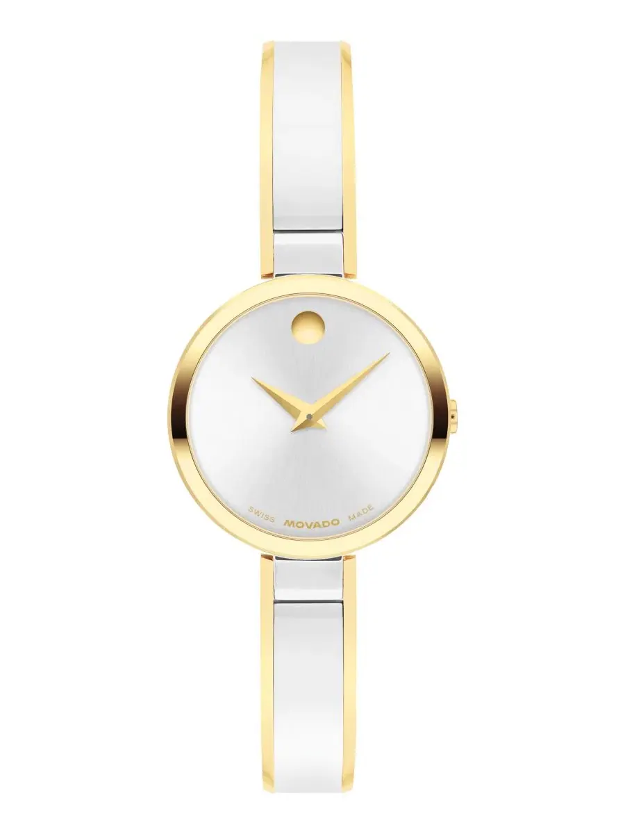 Женские часы Moda Swiss Quartz Stainless Steel Light Yellow PVD Steel Watch Movado — изображение 1 из 3, оттенок мульти