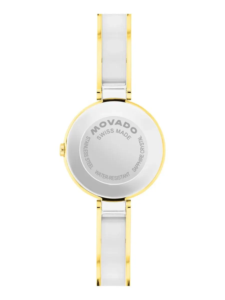 Женские часы Moda Swiss Quartz Stainless Steel Light Yellow PVD Steel Watch Movado — изображение 3 из 3, оттенок мульти