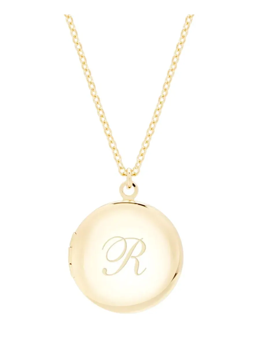Подвеска-локет Isla Initial Long Locket, 76 см brook & york — изображение 1 из 19, оттенок золотистый