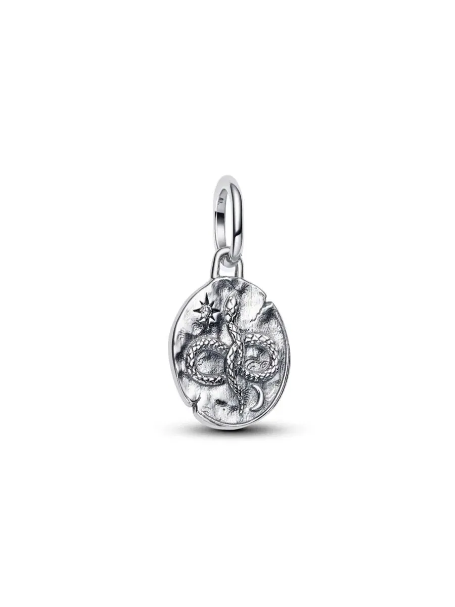 Браслет-шарм Pandora Sterling Silver Infinity Snake Medallion Charms — изображение 1 из 3, оттенок серебряный