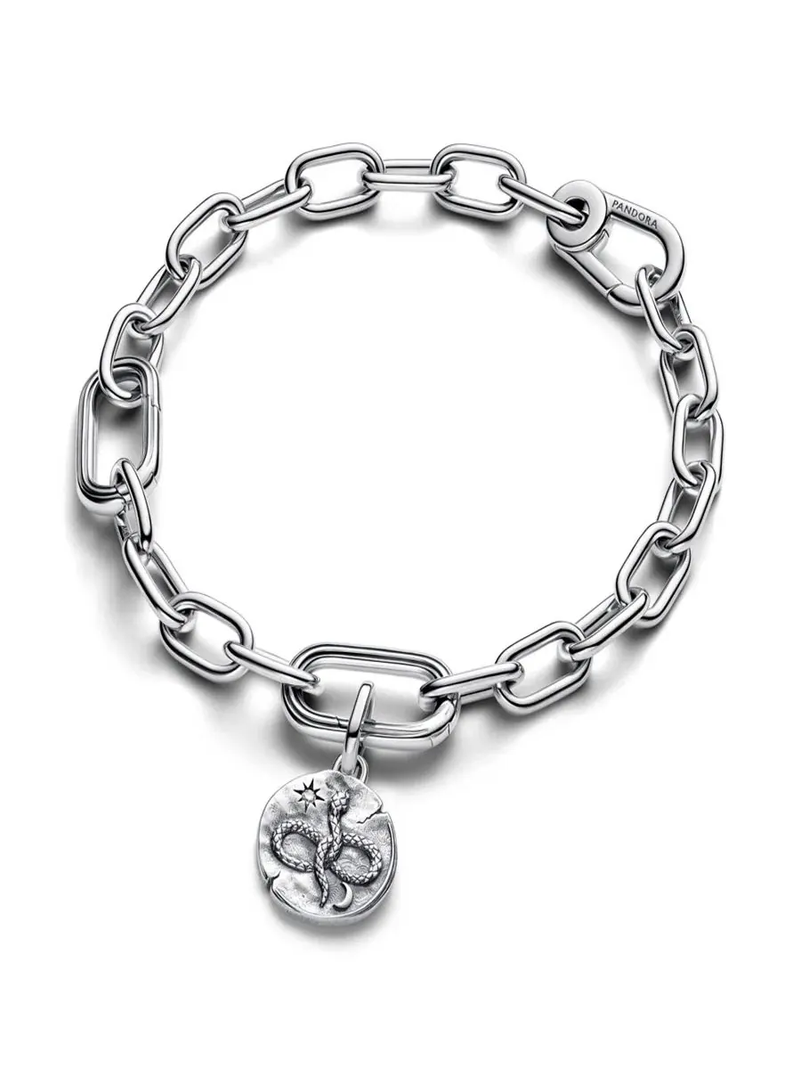 Браслет-шарм Pandora Sterling Silver Infinity Snake Medallion Charms — изображение 3 из 3, оттенок серебряный