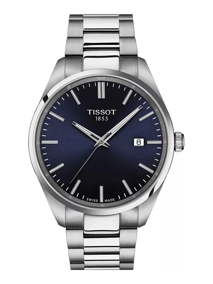 Мужские швейцарские часы PR 100 с браслетом из нержавеющей стали 40 мм Tissot
