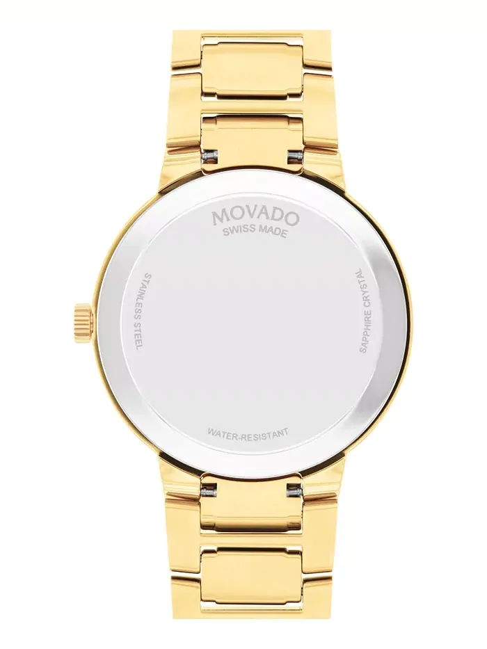 Мужские часы Portfolio Swiss Quartz с желтым PVD-покрытием, 40 мм Movado — изображение 3 из 3