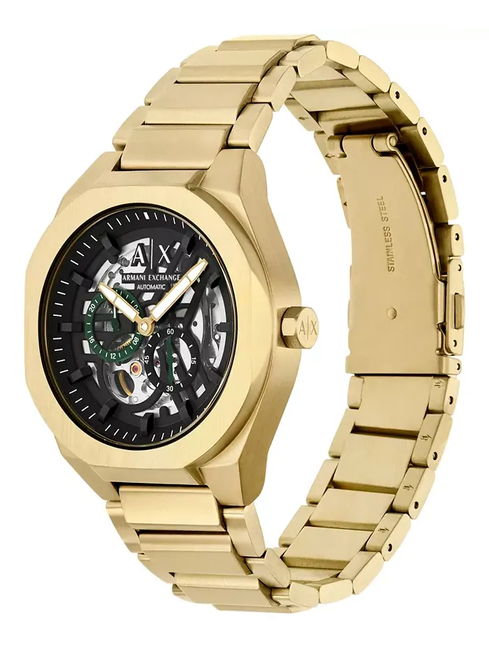 Armani Exchange Men's Sync Automatic золотистый корпус из нержавеющей стали, 44 мм A|X Armani — изображение 4 из 5