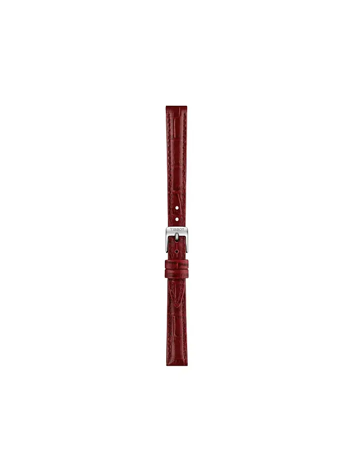 Женские часы Quartz с красным кожаным ремешком, 21.80 мм Tissot — изображение 2 из 2