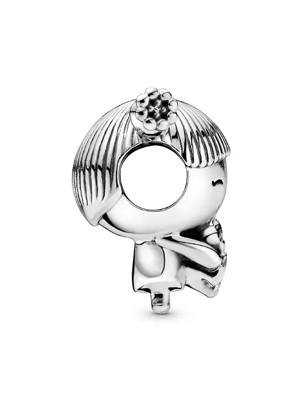 Серебряный брелок для девочки Pandora — изображение 3 из 4, оттенок розовый