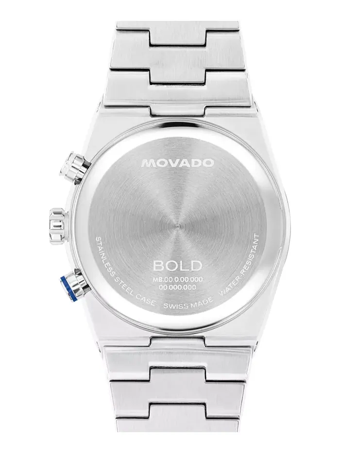 Мужские часы Bold Quest Swiss Quartz Chrono из нержавеющей стали, 40 мм Movado — изображение 3 из 3