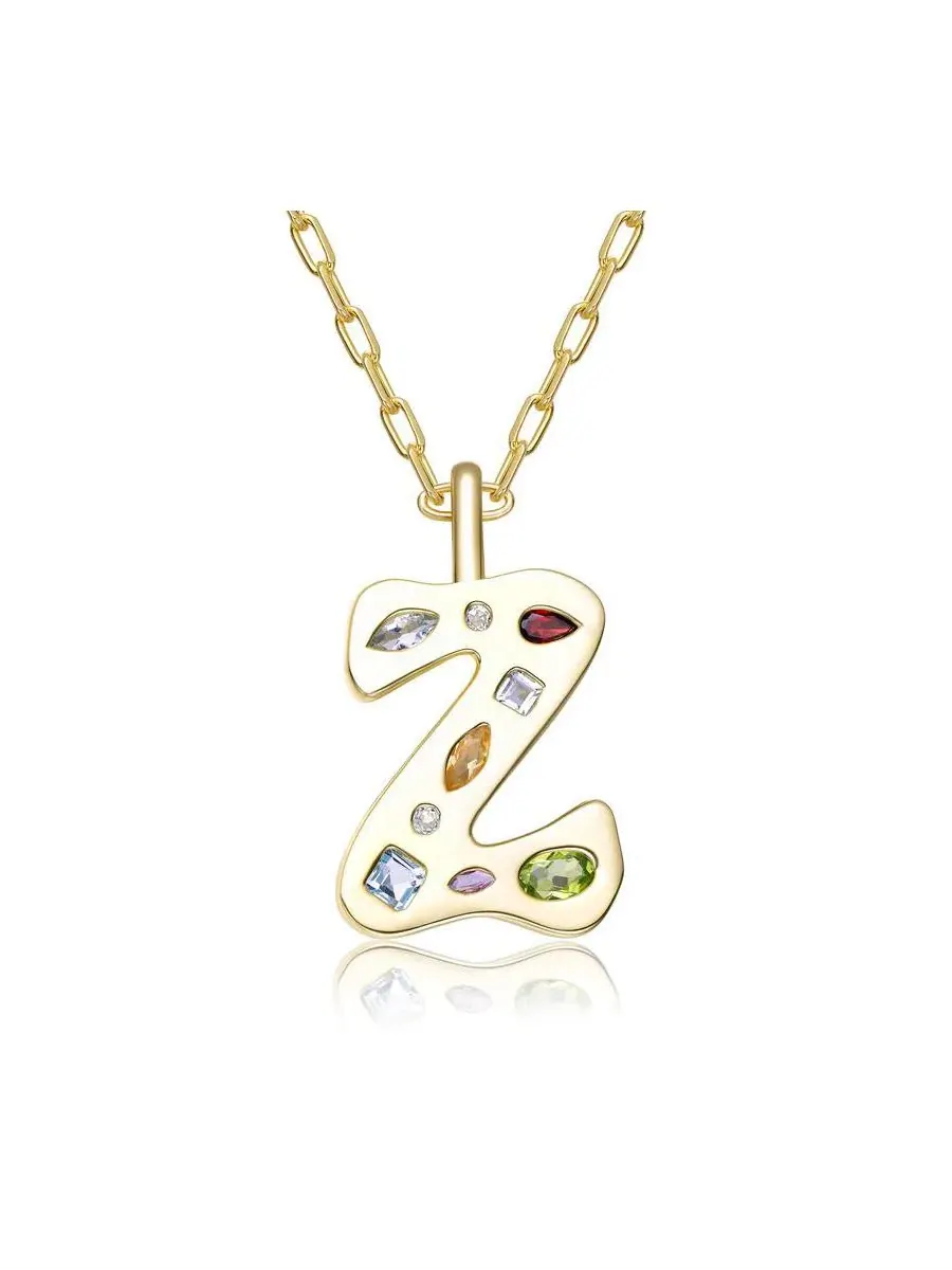 Уникальное колье с подвеской в виде инициала