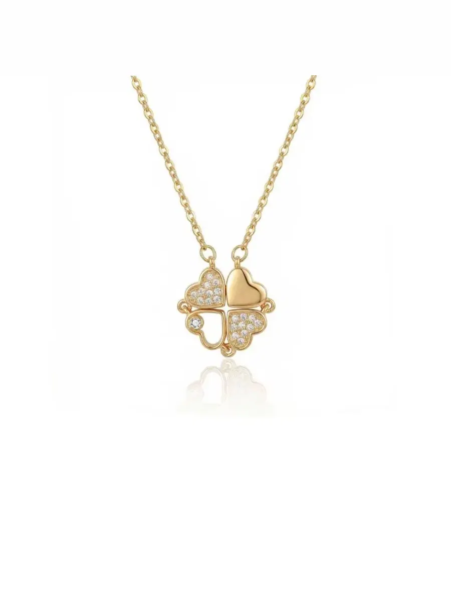 Кулон в виде клевера на цепочке Rebl Jewelry