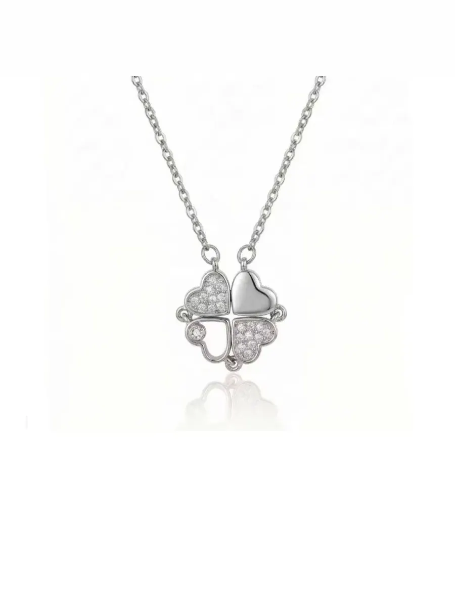 Кулон в виде клевера на цепочке Rebl Jewelry