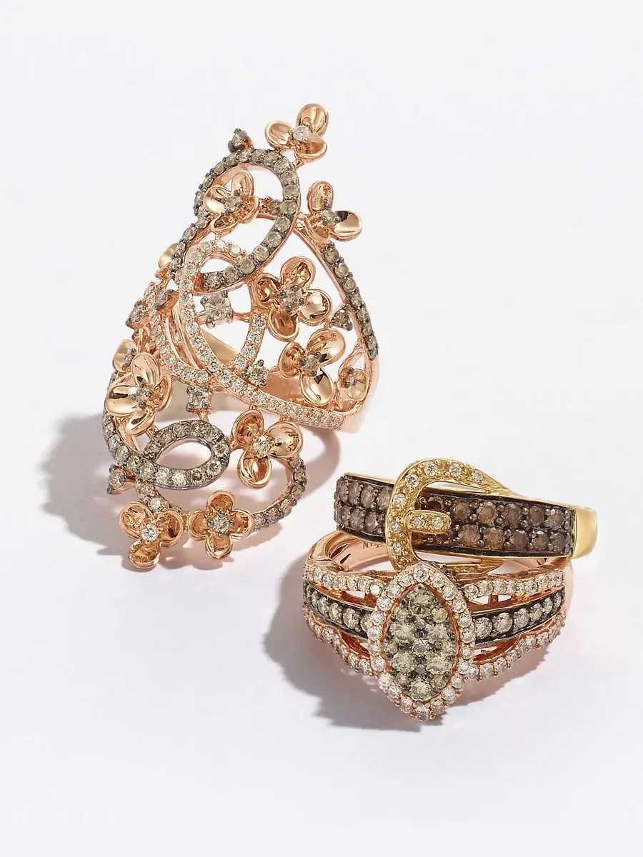 Коллекция ювелирных украшений Crazy Collection Diamond Fancy Scroll Floral Le Vian, желтое золото — изображение 3 из 3