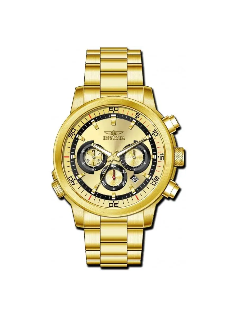 Мужские хронограф-часы Specialty 19240, 45 мм Invicta — изображение 2 из 3, оттенок золото