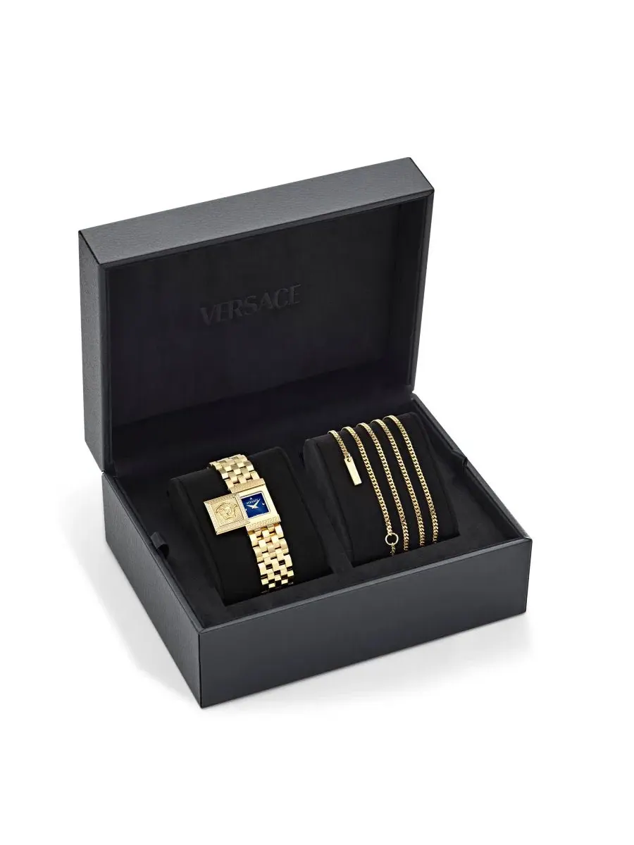 Женские часы Reveal Precious с браслетом из стали с IP-покрытием желтого золота, 18x25 мм Versace — изображение 3 из 3