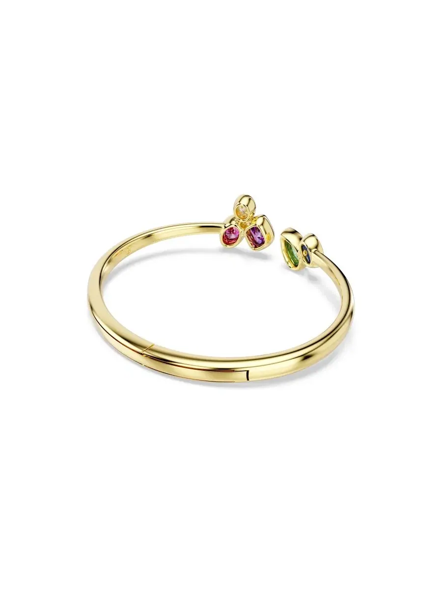 Браслет-манжета с кристаллами Gold-Tone Plated Multicolored Crystals Swarovski — изображение 4 из 6, оттенок мульти