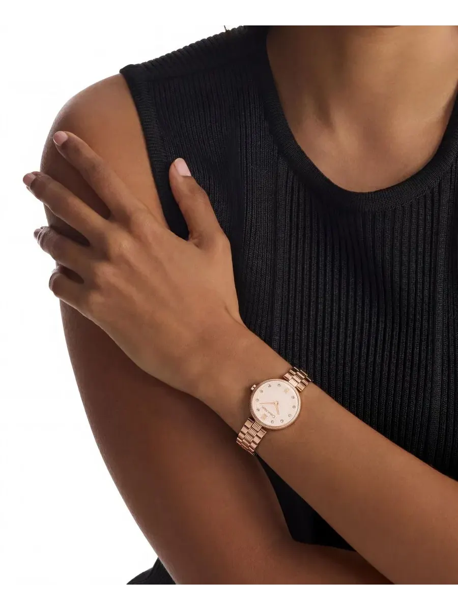 Женские часы Gleam с розово-золотистым корпусом из стали, 24 мм Calvin Klein — изображение 4 из 5, оттенок пудровый розовый