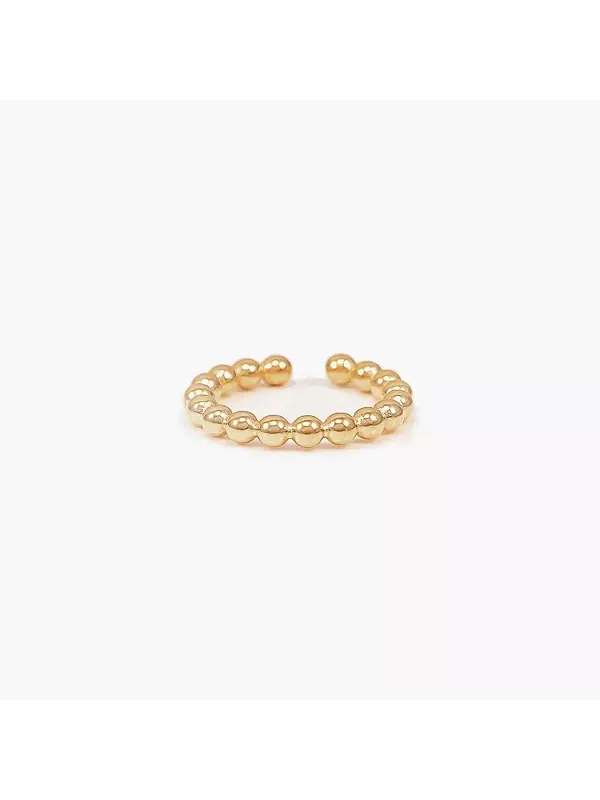 Открытое кольцо с шариковой цепочкой Brigitte Bearfruit Jewelry — золотистый