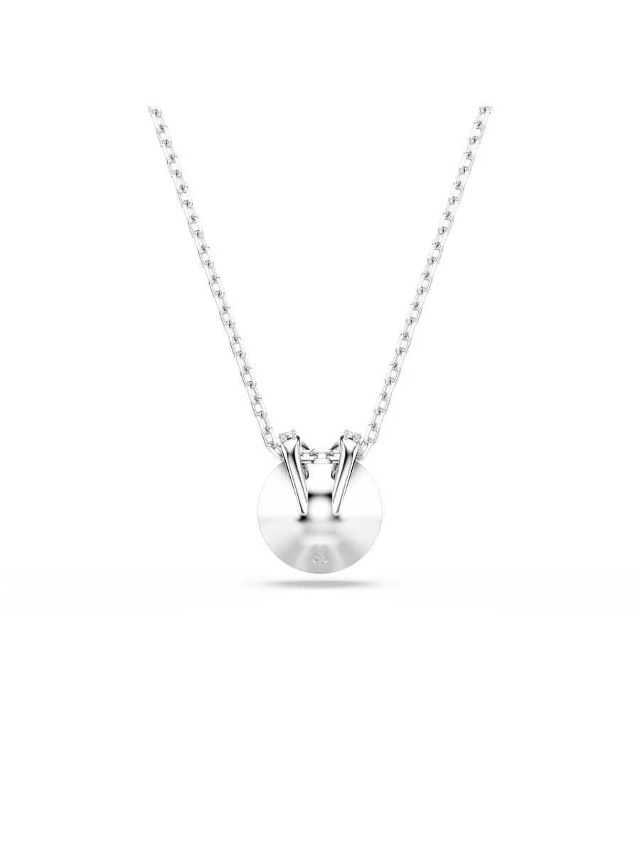 Колье Bella с металлическим V-образным кулоном Swarovski — изображение 3 из 7, оттенок розовый