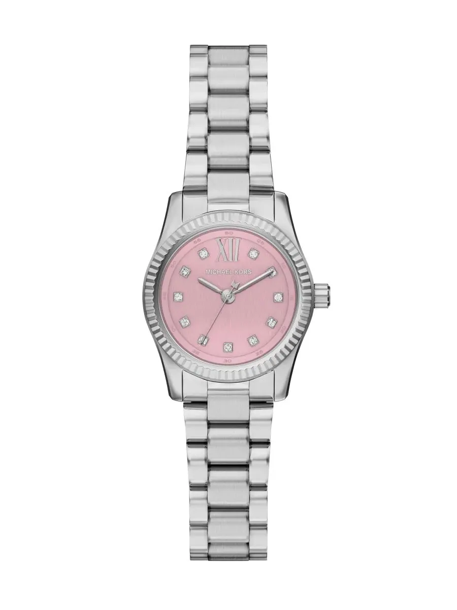 Женские часы Lexington с розовым циферблатом, из нержавеющей стали, 26 мм Michael Kors — изображение 1 из 8