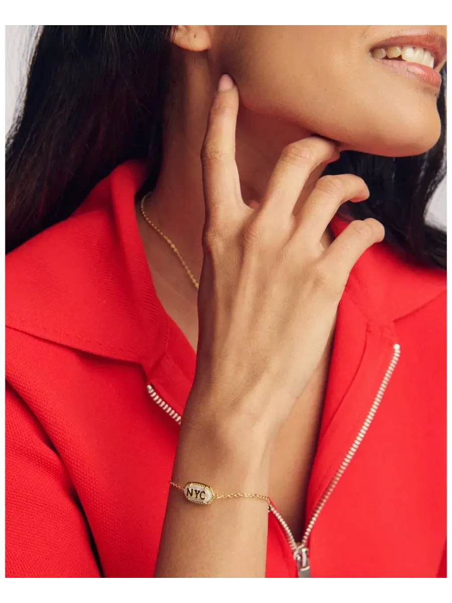 Браслет Elaina NYC с подвеской Нью-Йорк Kendra Scott — изображение 4 из 4, оттенок золото