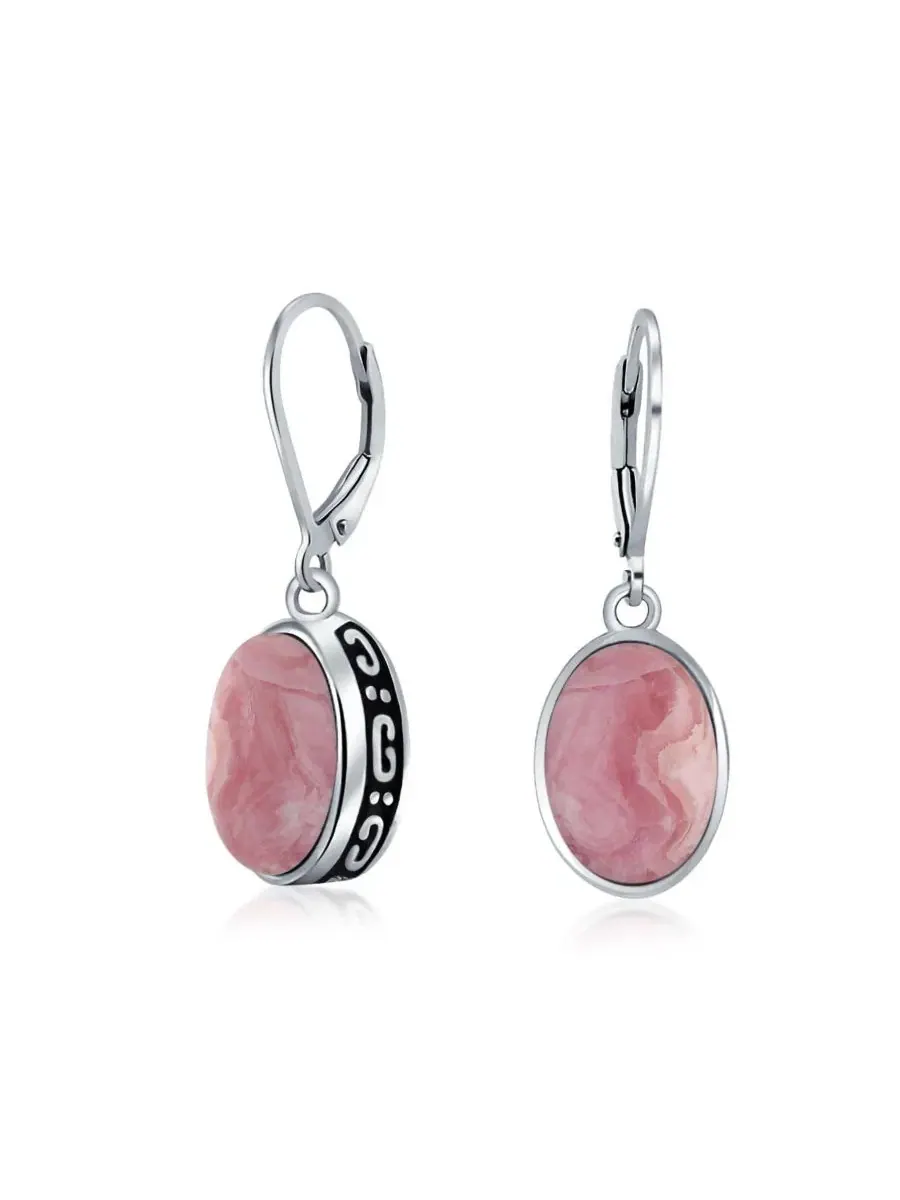 Серьги-подвески из стерлингового серебра с бирюзой, 3.2 CTW Bling Jewelry
