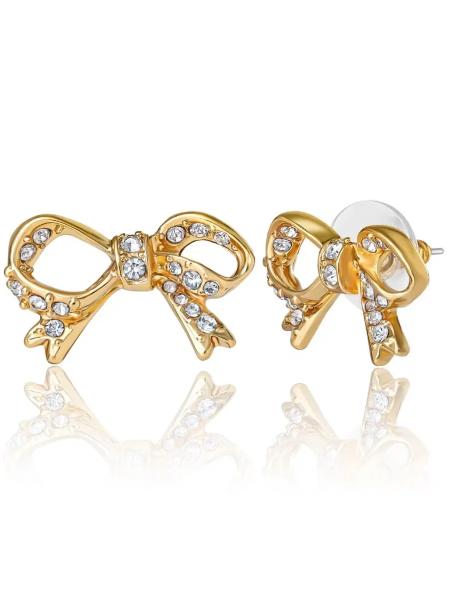Комплект украшений с бантом и серьгами-гвоздиками, Pave Bow Juicy Couture — изображение 9 из 10