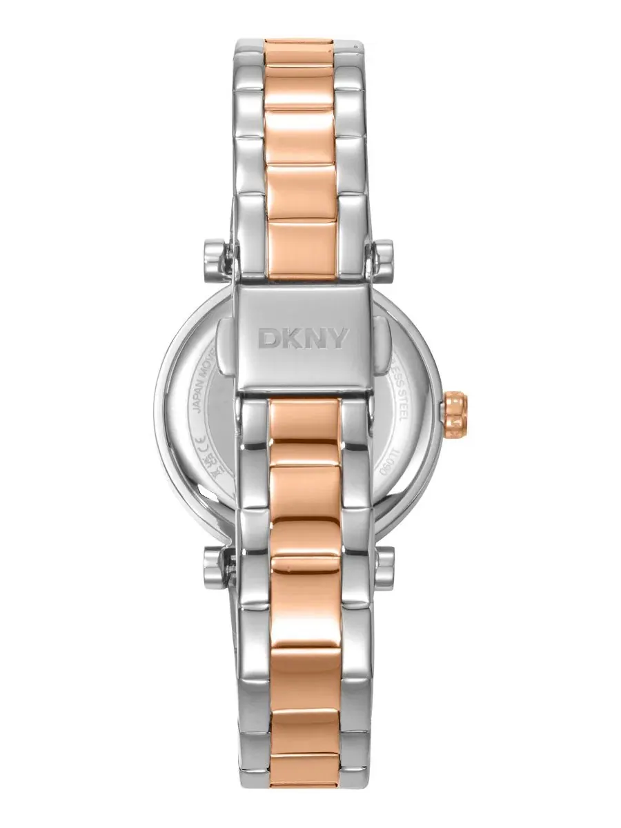 Женские часы с браслетом из стали, кварцевые, 28 мм DKNY — изображение 2 из 4, оттенок серебряный
