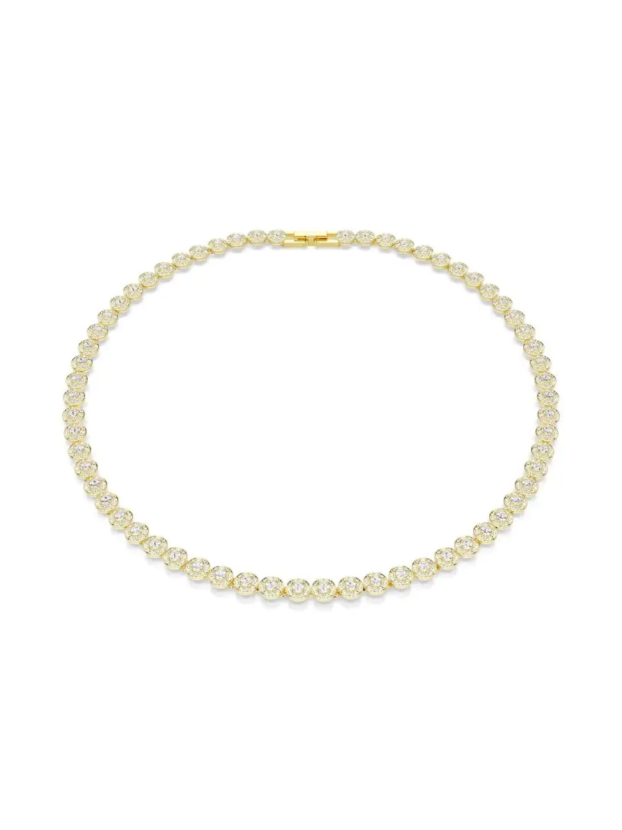 Колье с кристаллами, модель Una Angelic Swarovski — изображение 1 из 6, оттенок золото