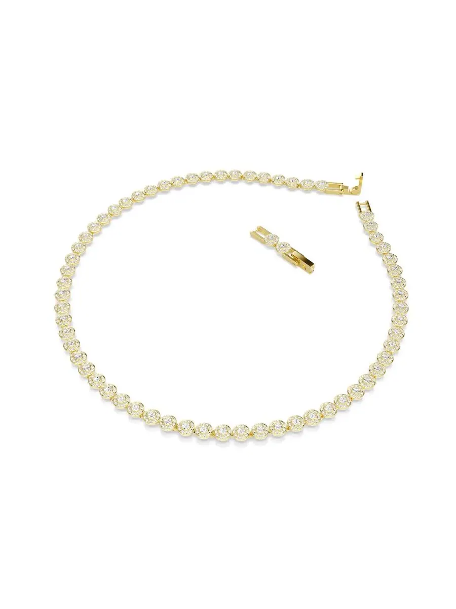 Колье с кристаллами, модель Una Angelic Swarovski — изображение 2 из 6, оттенок золото