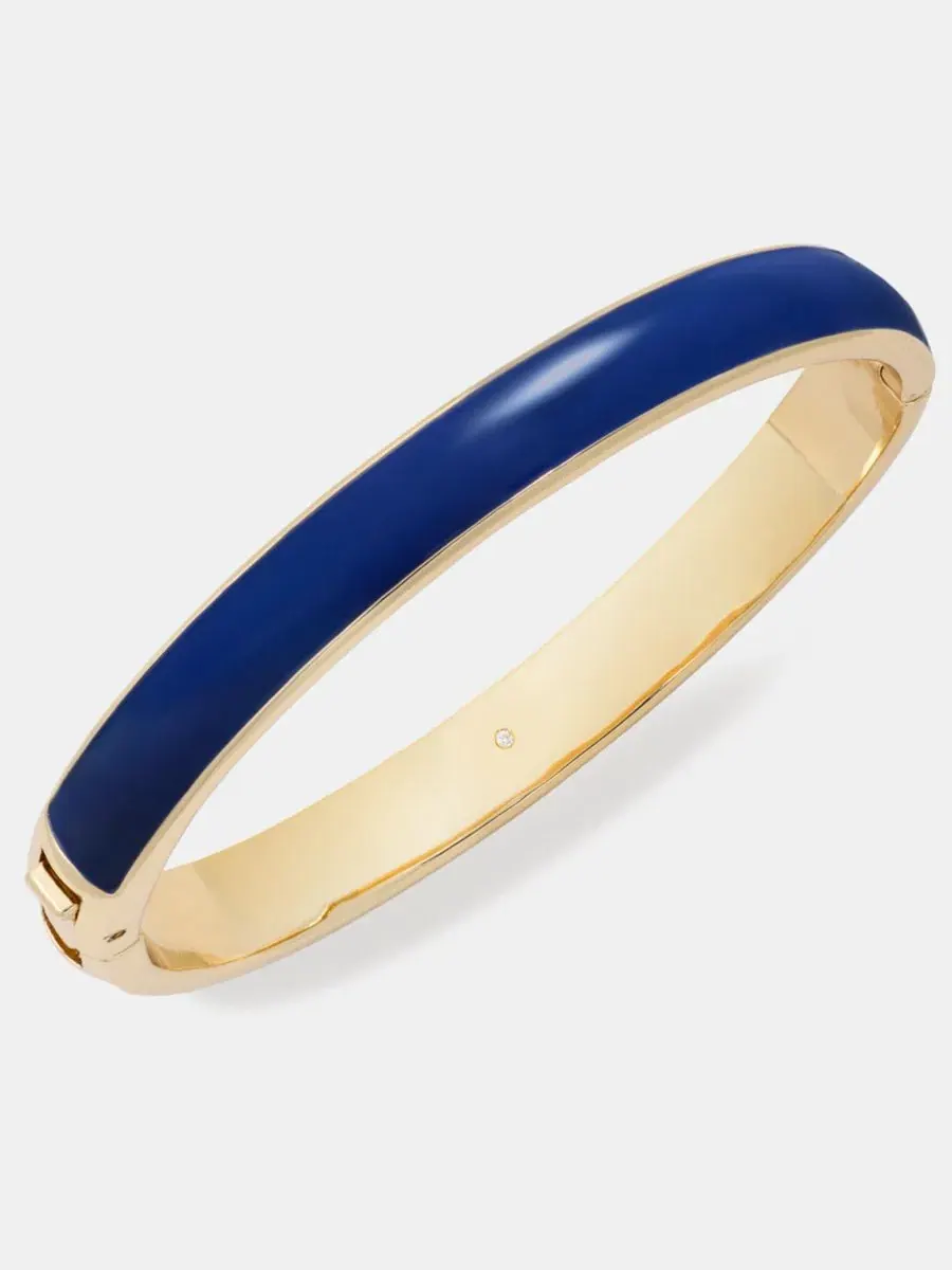Браслет-манжета с эмалью Enamel Bangle Bracelet On 34th — изображение 1 из 2, оттенок темно-синий
