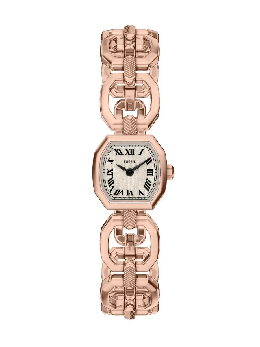 Женские часы Harlow Mini Two-Hand Fossil — изображение 1 из 7, оттенок розовый золотистый
