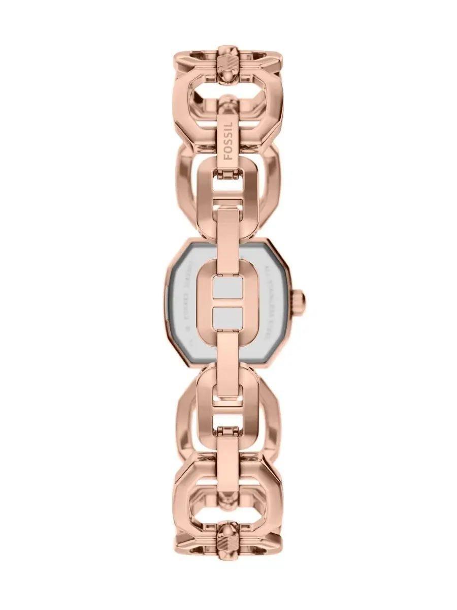 Женские часы Harlow Mini Two-Hand Fossil — изображение 2 из 7, оттенок розовый золотистый