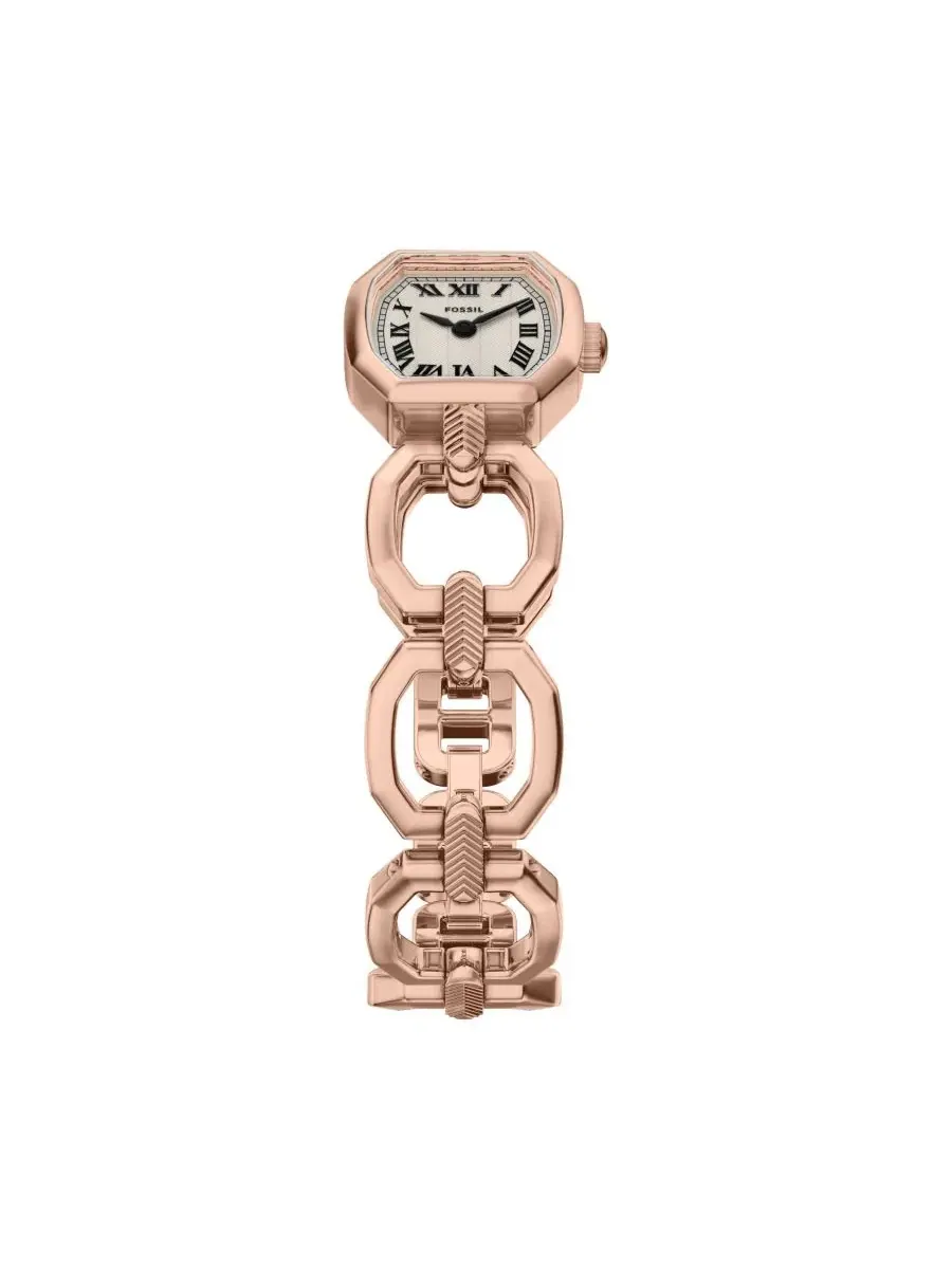 Женские часы Harlow Mini Two-Hand Fossil — изображение 4 из 7, оттенок розовый золотистый