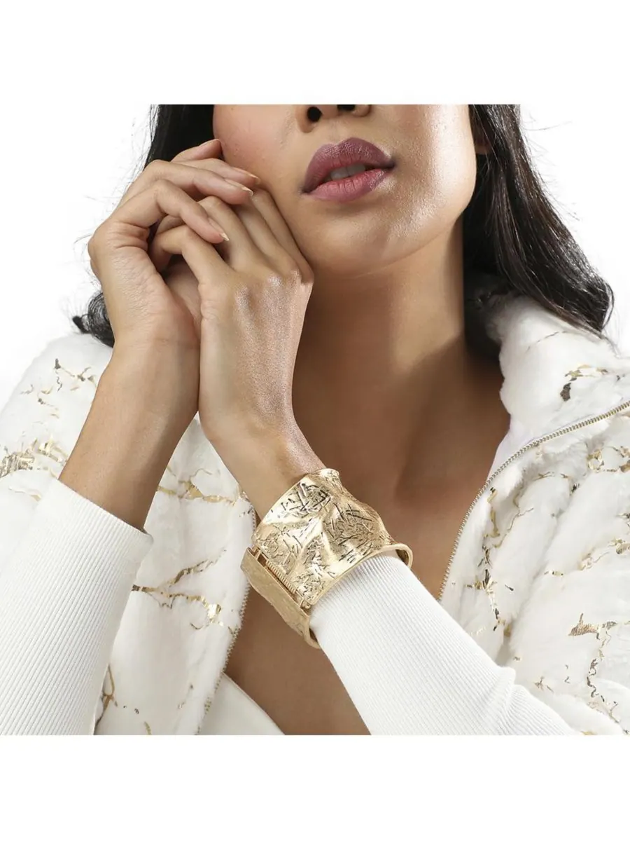 Браслет Regal Rhapsody Statement Bracelet SOHI — изображение 4 из 6, оттенок золото