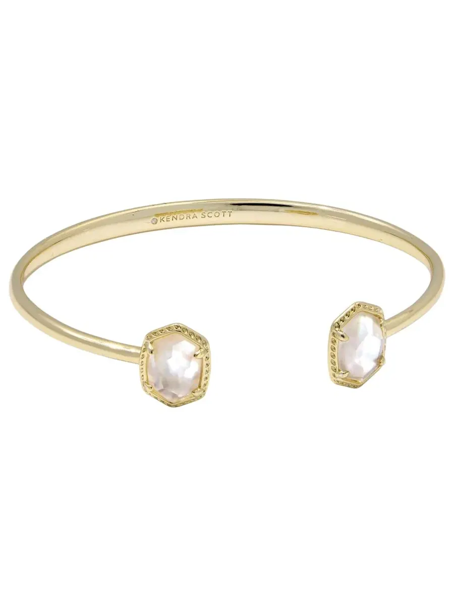 Браслет-манжета Daphne Frame с покрытием из 14-каратного золота Kendra Scott — коричневый
