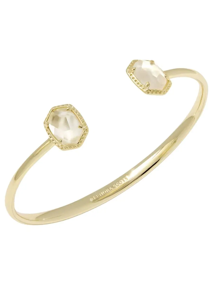 Браслет-манжета Daphne Frame с покрытием из 14-каратного золота Kendra Scott — изображение 3 из 3, оттенок коричневый