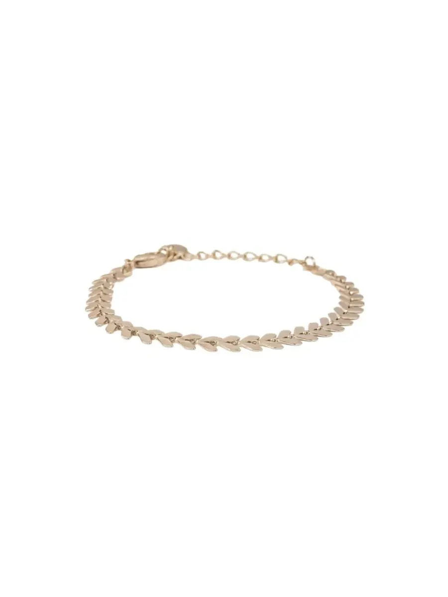 Браслет Elara Chevron Link: изящный, модный и эффектный Bearfruit Jewelry — изображение 1 из 3, оттенок коричневый