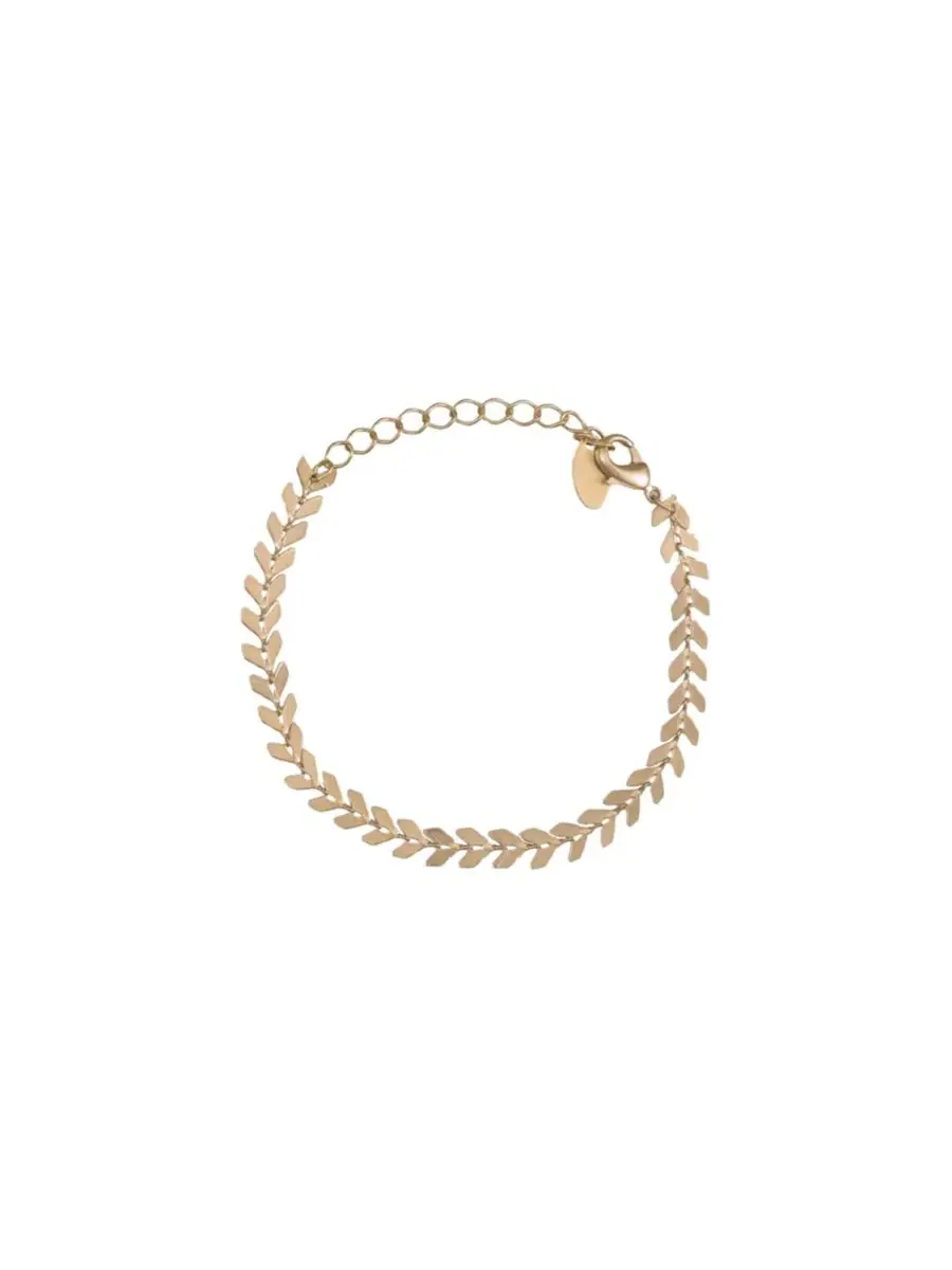 Браслет Elara Chevron Link: изящный, модный и эффектный Bearfruit Jewelry — изображение 3 из 3, оттенок коричневый