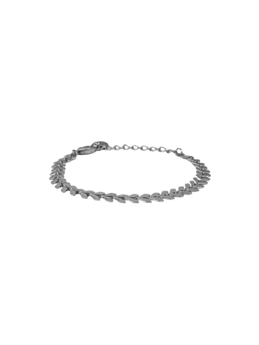 Браслет Elara Chevron Link: изящный, модный и эффектный Bearfruit Jewelry — изображение 1 из 3, оттенок серый