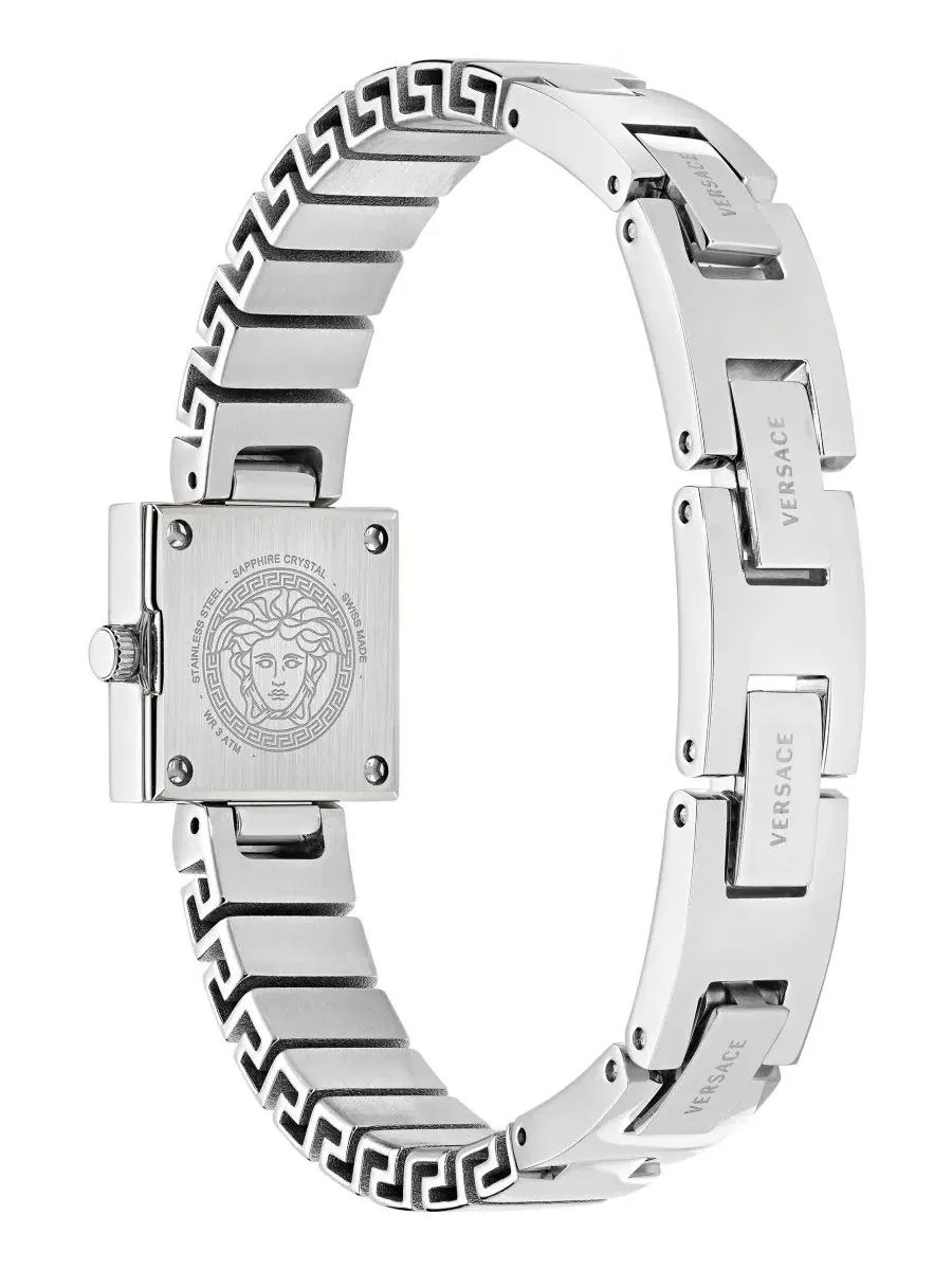 Женские часы V-Square Petite Silver Stainless Steel Bracelet Watch Versace — изображение 3 из 3, оттенок серебряный