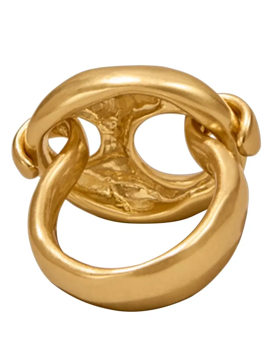 Кольцо 24k с позолотой Mariner Statement Link Donna Karan New York — изображение 2 из 5