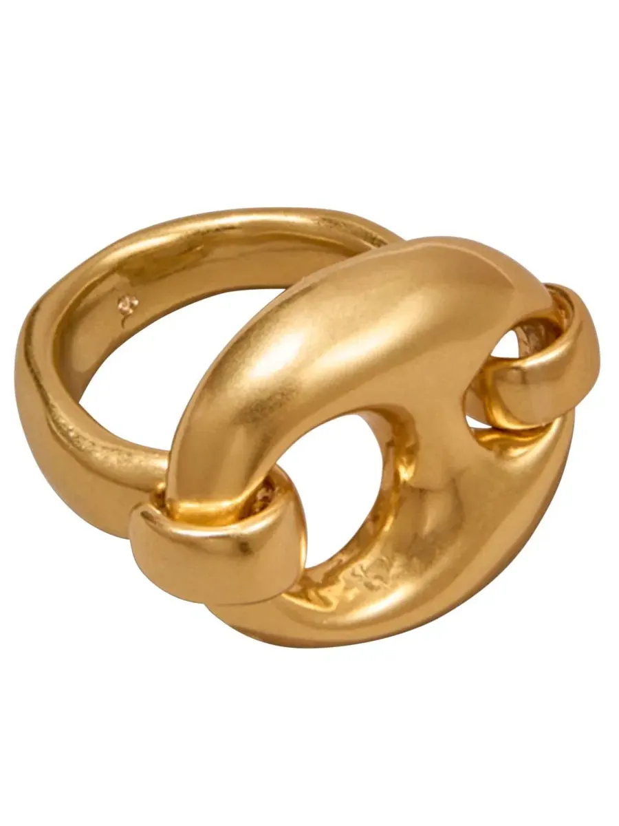 Кольцо 24k с позолотой Mariner Statement Link Donna Karan New York — изображение 3 из 5