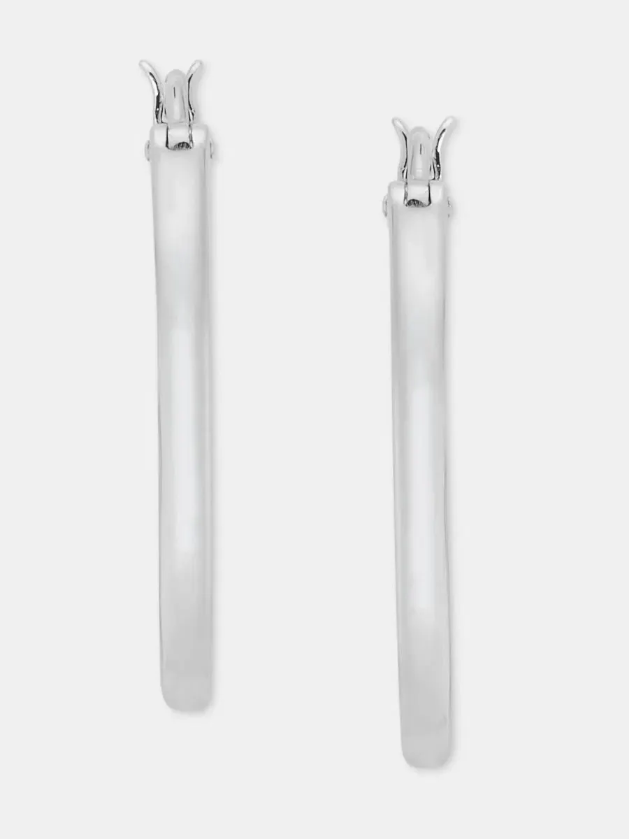 Серьги-кольца с подвеской Equestrian Hoop Lauren Ralph Lauren — изображение 4 из 4, оттенок серебряный