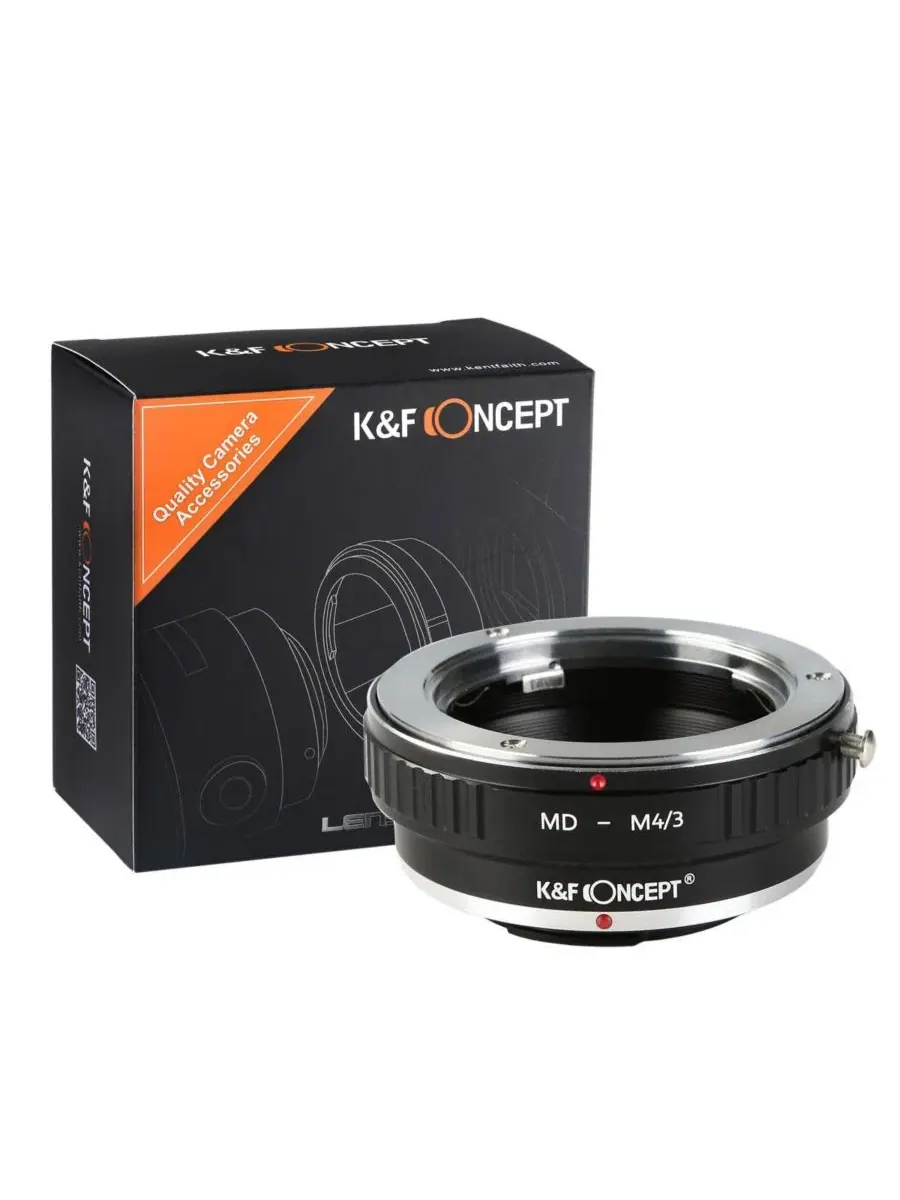 Переходник для объектива KandF Concept High Precision Lens Adapter Mount, MD-M4/3 — изображение 2 из 8, оттенок нет цвета