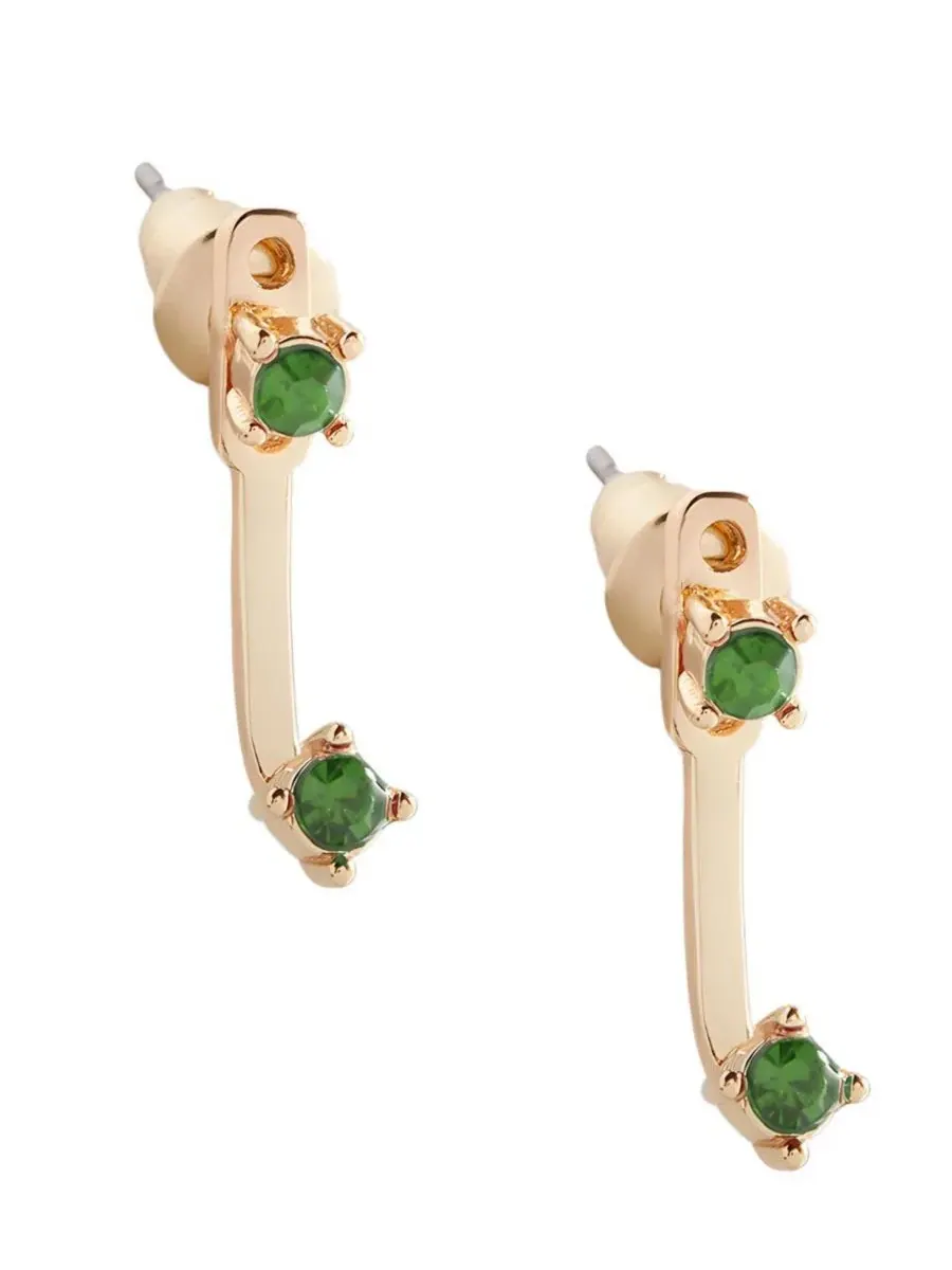 Серьги-подвески с камнями по знаку зодиака Mint & Lily