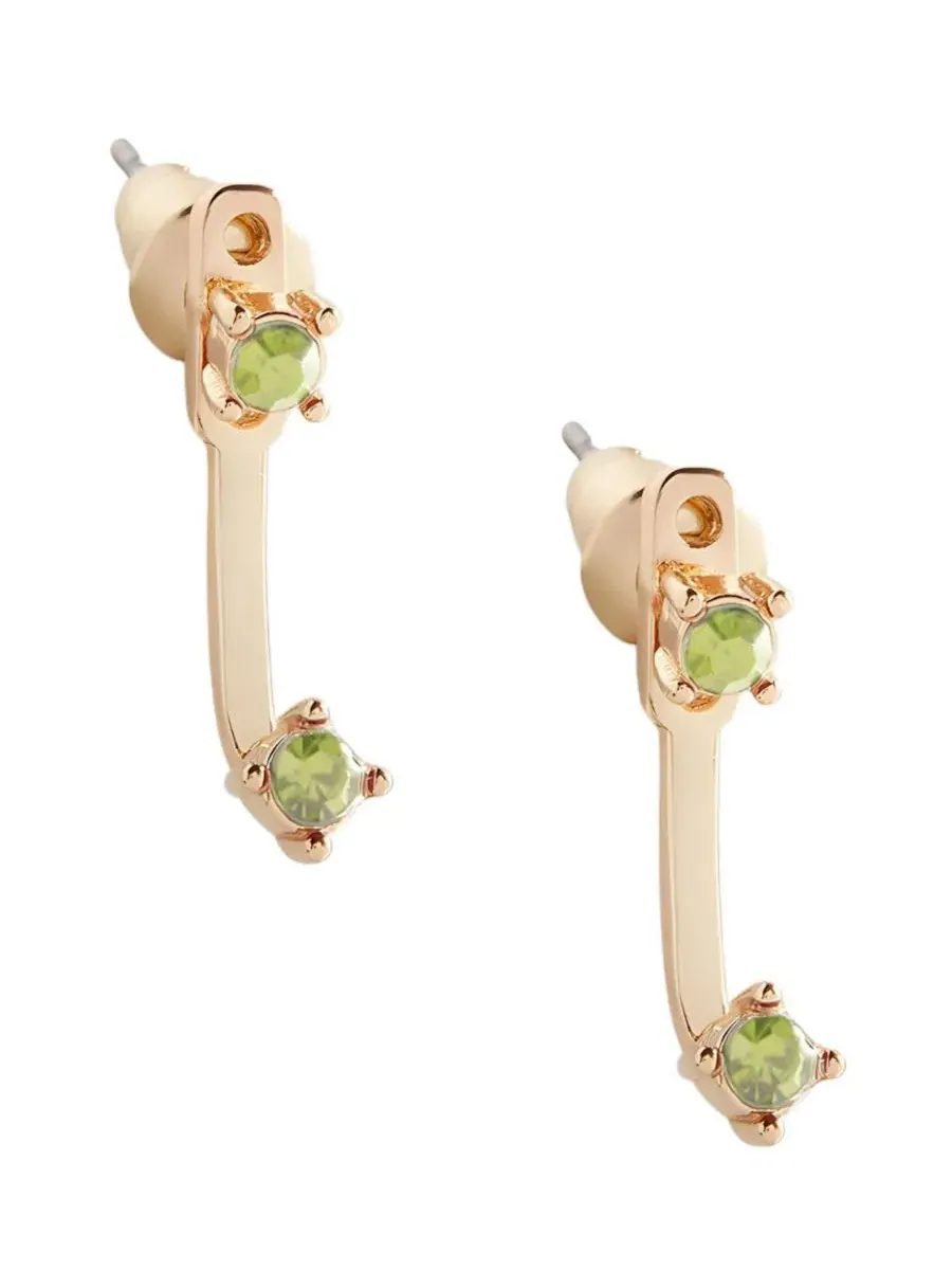 Серьги-подвески с камнями по знаку зодиака Mint & Lily