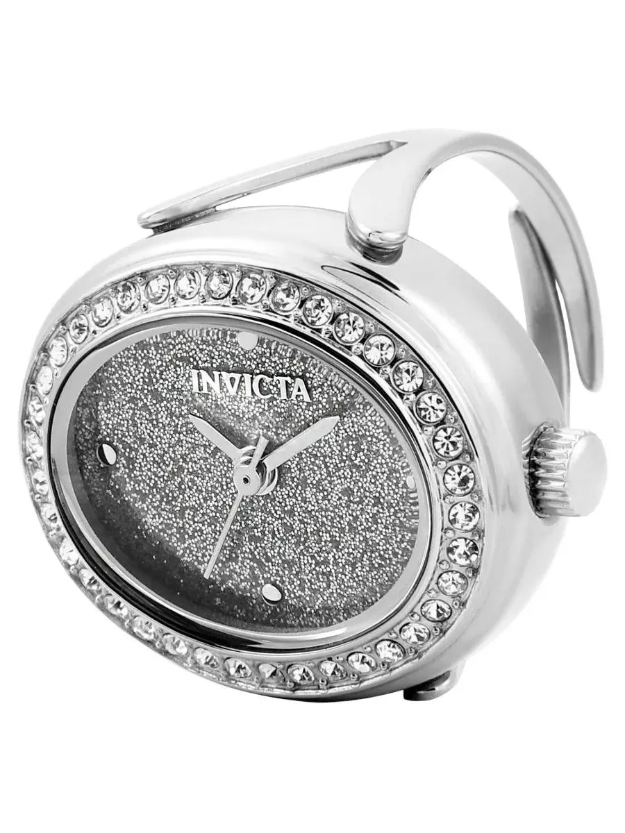 Женские миниатюрные кварцевые часы с кольцом и циферблатом 49594 Invicta, нержавеющая сталь — изображение 3 из 3